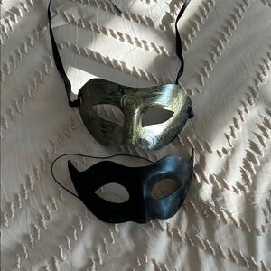 Elegant Gold and Black Masquerade Masks- Men